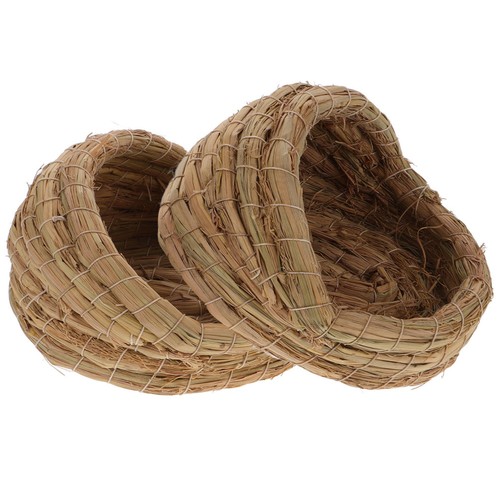 Natural straw chicken nest - natural,