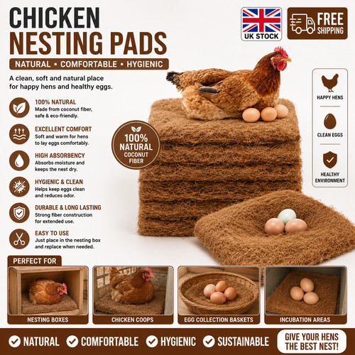 Chicken nest box liners - nest, laying
